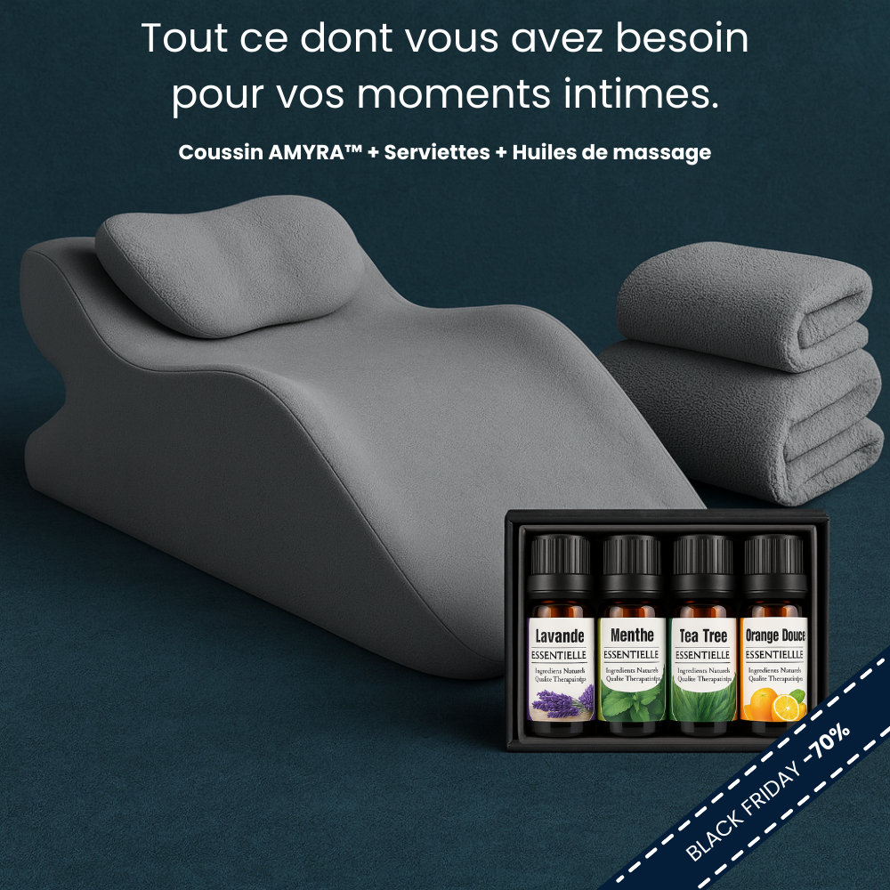 COUSSIN AMYRA™ - Le coussin pour intensifier vos sensations