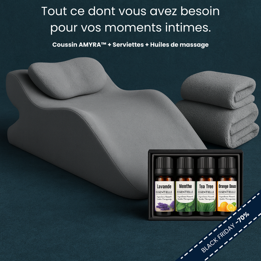 COUSSIN AMYRA™ - Le coussin pour intensifier vos sensations