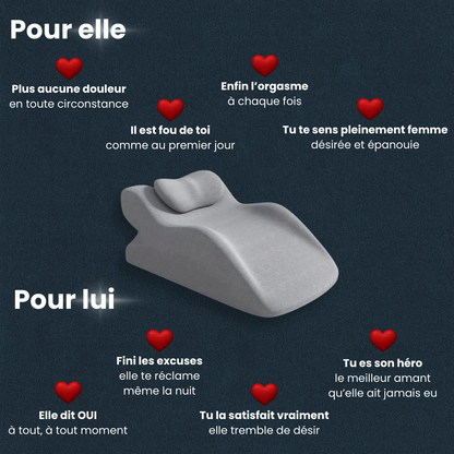 COUSSIN AMYRA™ - Le coussin pour intensifier vos sensations